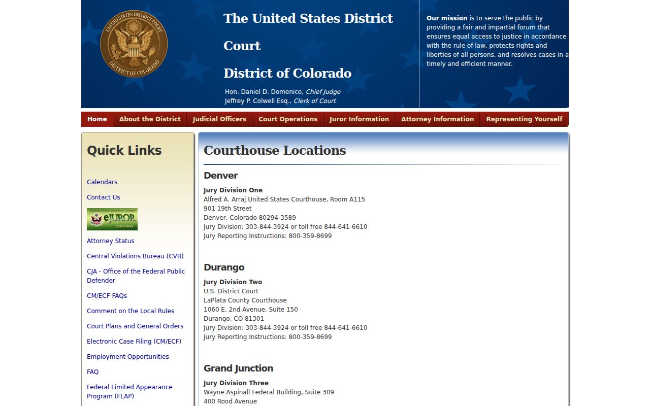Custer County most wanted research showing federal courthouse information without subject names